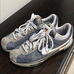 Nike Men's Blue and Gray Sneakers Sacai